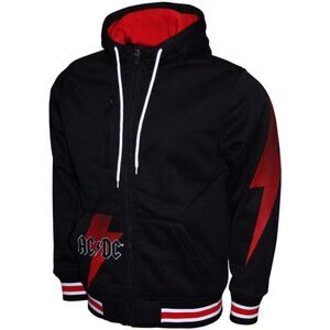 AC/DC - AC/DC - Bolt - Double Knit Hoodie Jacket - Medium Black M2431ADA